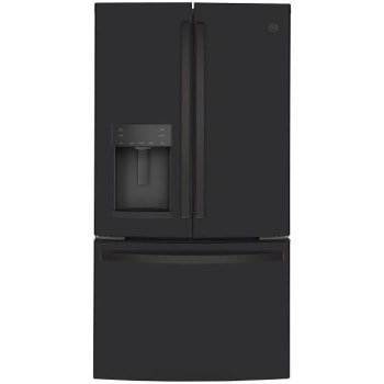 Image for GE ENERGY STAR 22.1 cu. ft. 36in. French Door SmartHQ Refrigerator With Ice Maker, Black Slate, ADA from HD Supply