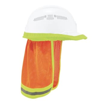 Image for Ergodyne 8005 Orange Hi-Vis Hard Hat Neck Shade Case Of 6 from HD Supply