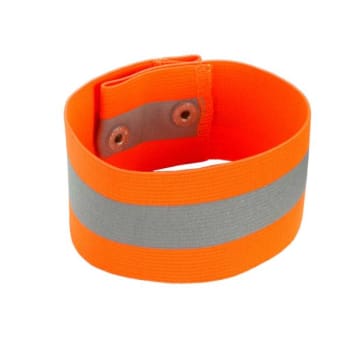 Ergodyne 8001 L/XL Orange Hi-Vis Arm Leg Band - Snap Closure Case Of 12