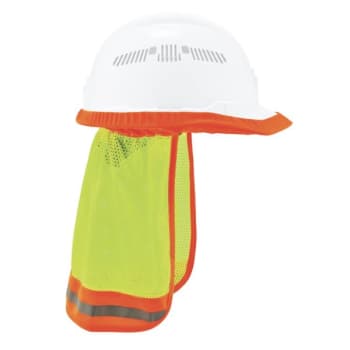 Image for Ergodyne 8005 Lime Hi-Vis Hard Hat Neck Shade Case Of 6 from HD Supply