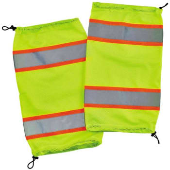Ergodyne 8009 Lime Class E Two-Tone Mesh Leg Gaiters Case Of 6