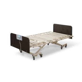 Medacure® Lincoln Bariatric Bed 36-48"W X 80-88"L W/Scale Coastal Grey Bed Ends