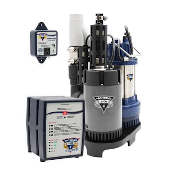 Image for PRO Series Pumps Combination 1/2 HP Primary Battery Backup Sump Pump System from HD Supply