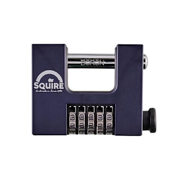 Image for Squire Locks Straight Shackle Boron Steel Combination Padlock, 5 Wheel from HD Supply