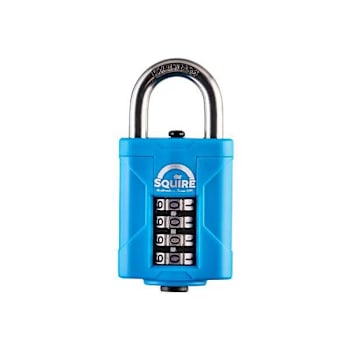 Image for Squire Locks Marine Combination Padlock, 4 Wheel, Open Shackle, 40mm from HD Supply