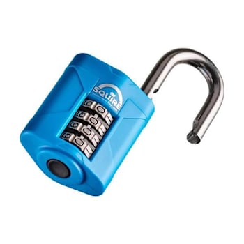 Image for Squire Locks Marine Combination Padlock, 4 Wheel, Open Shackle, 50mm from HD Supply