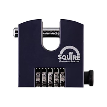 Image for Squire Locks Straight Shackle Boron Steel Combination Padlock, 5 Wheel from HD Supply