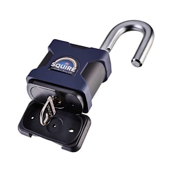 Squire Locks Stronghold Premium Padlock, Boron Steel, Open Shackle, 65mm, Keyed