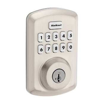 Image for Kwikset Powerbolt 250 Transitional Keypad Electronic Lock, Satin Nickel from HD Supply