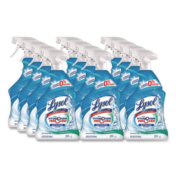 Image for Lysol Bathroom Cleaner-Hydrogen Peroxide Cool Spring Breeze Spray Case Of 12 from HD Supply