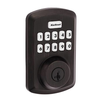 Kwikset 250 Powerbolt Venetian Bronze Electronic Deadbolt With Smartkey Security