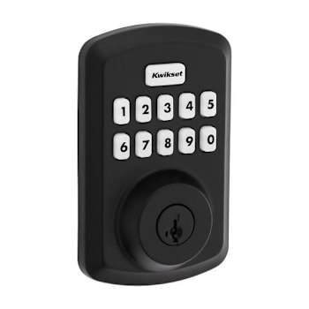 Kwikset Powerbolt 250 Transitional Keypad Electronic Lock, Matte Black