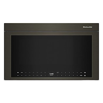 KitchenAid 1.1 Cu. Ft. Multifunction Over-The-Range Convertible Microwave, Air Fry, Flush Design, Black Stainless Steel