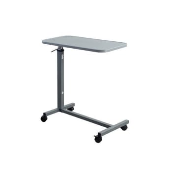 Medacure Over Bed Table With H-Base – Composite Top - Grey
