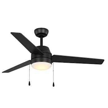 Seasons® Searcy 52" LED Ceiling Fan, Indoor, Matte Black