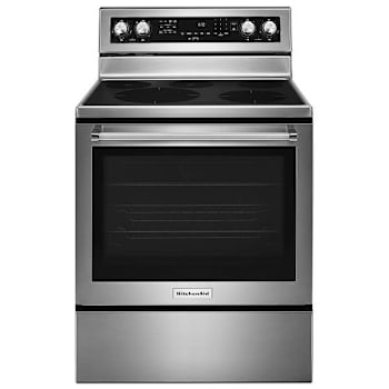 Image for KitchenAid 30 In. 6.4 Cu. Ft. Smooth Electric Range, Even-Heat And Easyconvect, Self-Clean, Stainless Steel from HD Supply
