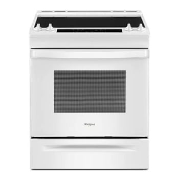 Image for Whirlpool® 30 In. 4.8 Cu. Ft. Smooth Electric Slide-In Range With Frozen Bake Technology, Self Clean, White, ADA from HD Supply