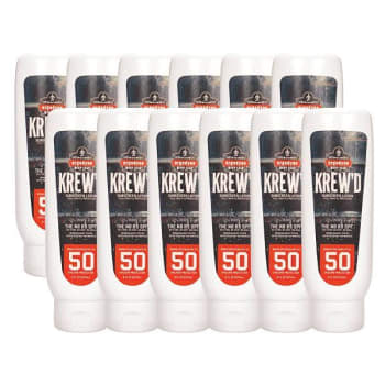 Ergodyne 6351 8oz - Spf 50 Sunscreen Lotion Package Of 12