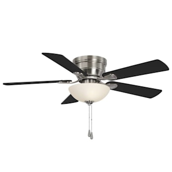 Seasons® Callistoga 44" LED Ceiling Fan, Hugger, Indoor, Brushed Nickel
