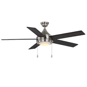 Seasons® Parkton 52" LED Ceiling Fan, Indoor, Brushed Nickel, Quickfit™