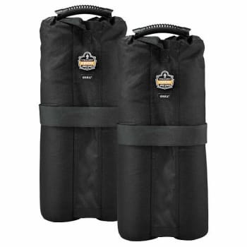 Ergodyne 6094 One Size Black Tent Weight Bags Package Of 2