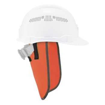 Ergodyne 8006 Orange Hi-Vis Hard Hat Neck Shade Case Of 6