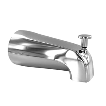 Maintenance Warehouse Zinc Tub Spout With Front Diverter 1/2 In. Or 3/4 In. Fip, Chrome
