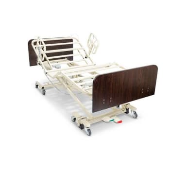 Medacure® Lincoln Bariatric Bed 36-48"Wx80-88"L Coastal Grey Bed Ends