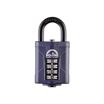Image for Squire Locks Weathershield™ Combination Padlock, 4 Wheel, Open Shackle, 40mm from HD Supply