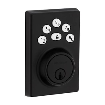 Image for Kwikset Powerbolt 240 Contemporary Keypad Electronic Lock, Matte Black from HD Supply