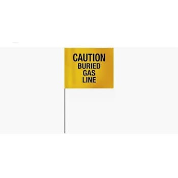 In Stock Now Gas Line Marking Flag Case Of 1000