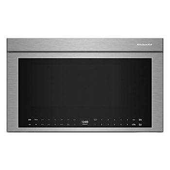 KitchenAid 1.1 Cu. Ft. Multifunction Over-The-Range Convertible Microwave, Air Fry, Flush Design, Stainless Steel