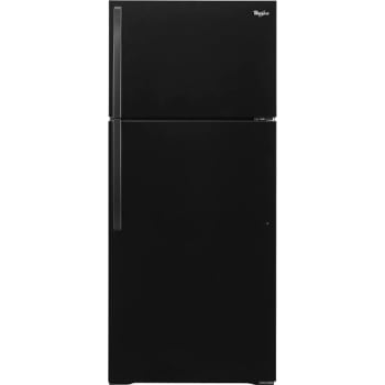 Image for Whirlpool 14 Cu. Ft. Top Freezer Refrigerator, Black, ADA from HD Supply