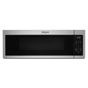 Whirlpool 1.1 Cu. Ft. Over The Range Low Profile Microwave/Hood Combination, Stainless Steel, 1000w