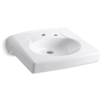 Image for Kohler Brenham Wall-Mount-Concealed Carrier Arm Mount Commercial Bathroom Sink from HD Supply