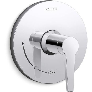 Kohler Pitch Rite-Temp Valve Trim Polished Chrome