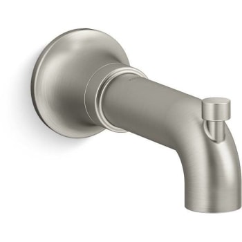 Image for Kohler Tone™ Wall-Mount Bath Spout With Diverter Vibrant Brushed Nickel from HD Supply