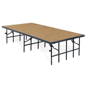 National Public Seating 4' X 8' Stage, 24" Height, Hardboard Floor