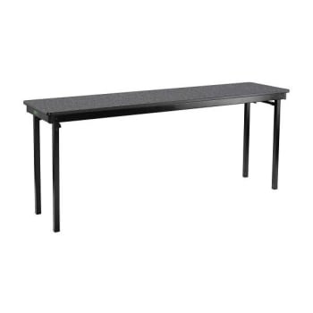 Image for National Public Seating Max Folding Table, Mdf Core/Protectedge, Grey, 18" X 72" from HD Supply
