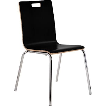 National Public Seating Bushwick Bentwood Chair, 34", Black