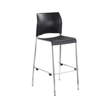 Image for National Public Seating Cafetorium Bar Stool, Plastic Seat, Charcoal from HD Supply