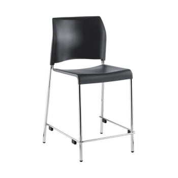 Image for National Public Seating 8800 Cafetorium Plastic Stool, Counter Height, Charcoal from HD Supply