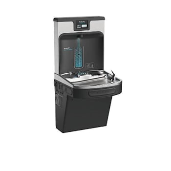 Elkay Enhanced Ezh2o Bottle Filling Station And Single ADA Cooler-Midnight Black