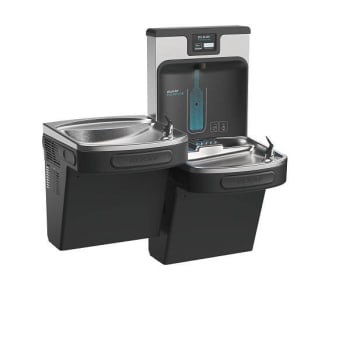 Image for Elkay Enhanced Ezh20 Bottle Filling Station Single ADA Cooler In Black from HD Supply