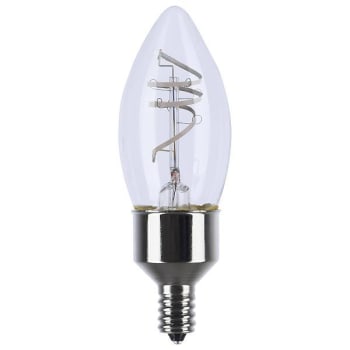 SATCO Vintage 4 Watt B11 Led, Flex Gray Coil Filament, E12, 2700k, Case Of 6