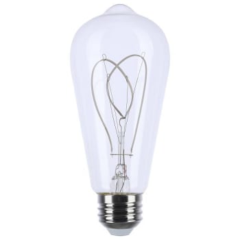 Image for SATCO Vintage 6 Watt St19 Loop Led, Flex Gray Filament, E26, 2700k, Case Of 6 from HD Supply