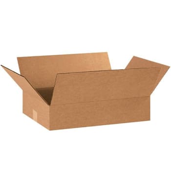 Box Partners Flat Corrugated Boxes 20"X12"X4" Kraft Package Of 25