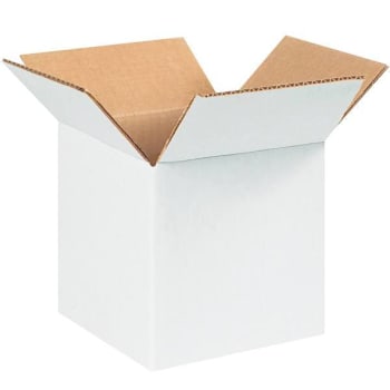 Box Partners Corrugated Boxes 6"X6"X6" White Package Of 25