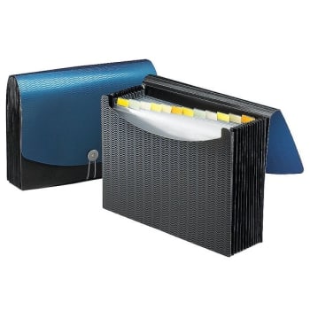 Image for Smead® Black/blue 12-Pocket Poly Frequency Expanding File 9-1/2" X 13" from HD Supply