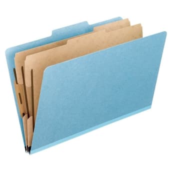 Image for Pendaflex® Sky Blue Letter Size Pressboard Classification Folder Package Of 10 from HD Supply